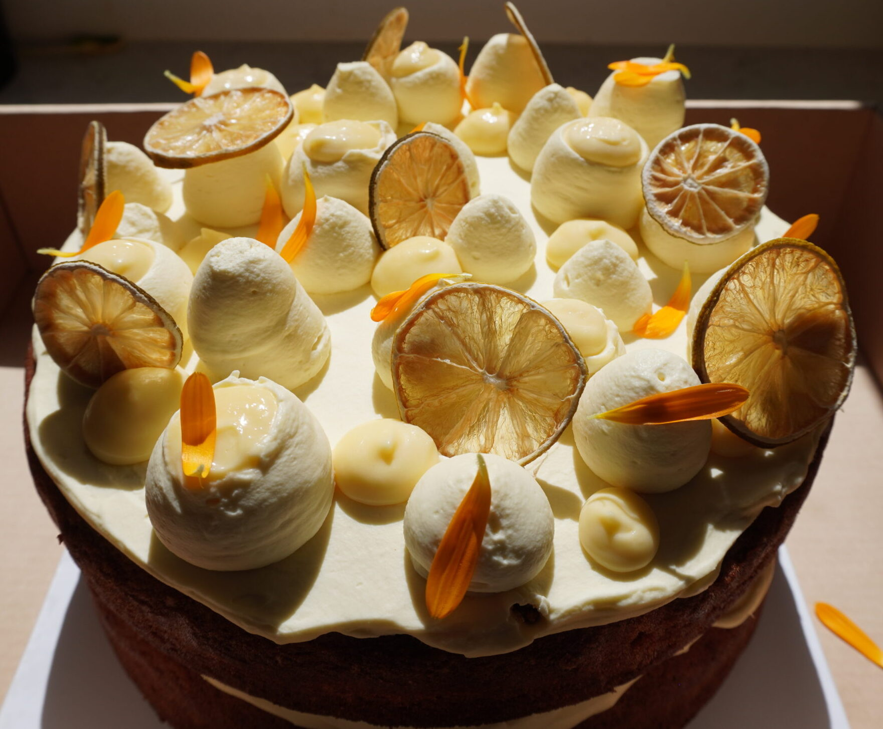 Lime and White Chocolate Cake